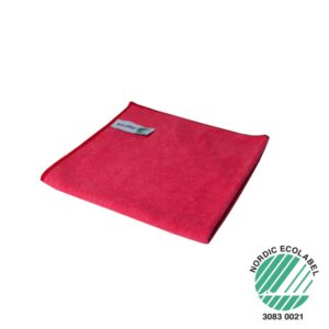 Microvezeldoek Rood gebreid, 40 x 40 cm, pak 10 stuks