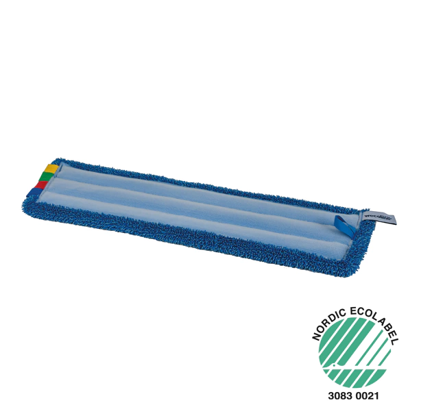 Microvezel vlakmop (klamvochtig) 63cm Blauw - Afbeelding 2