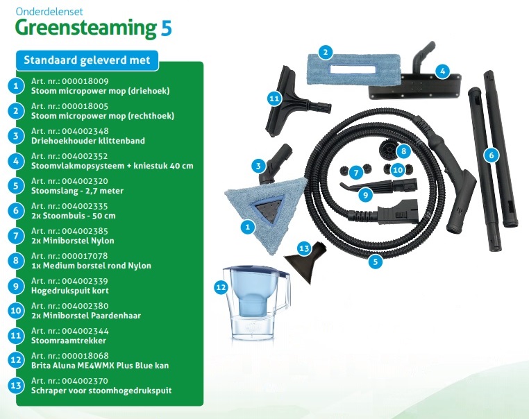Stoomreiniger Greensteaming 5 - Afbeelding 2
