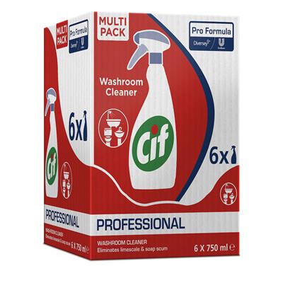 Cif Pro Formula 2 in1 Sanitair reiniger 6 x 750 ml - Afbeelding 2
