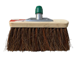 Straatbezem bassine/stalks 29 cm met steelhouder