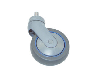 Rubber wiel (nylon vork) Ø 80 mm