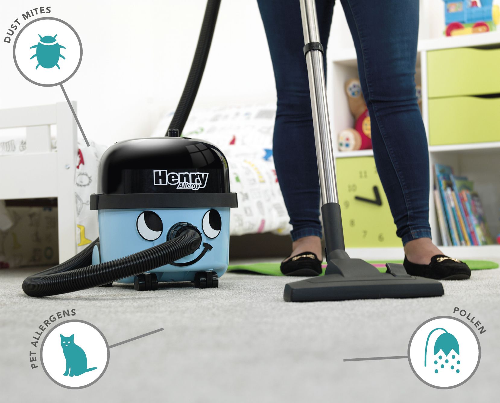 Henry Allergy HVA 160-11 summer blue met kit AS9 - Afbeelding 5