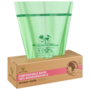 Biozakken 55 x 76 cm groen 40-45L doos 60 stuks