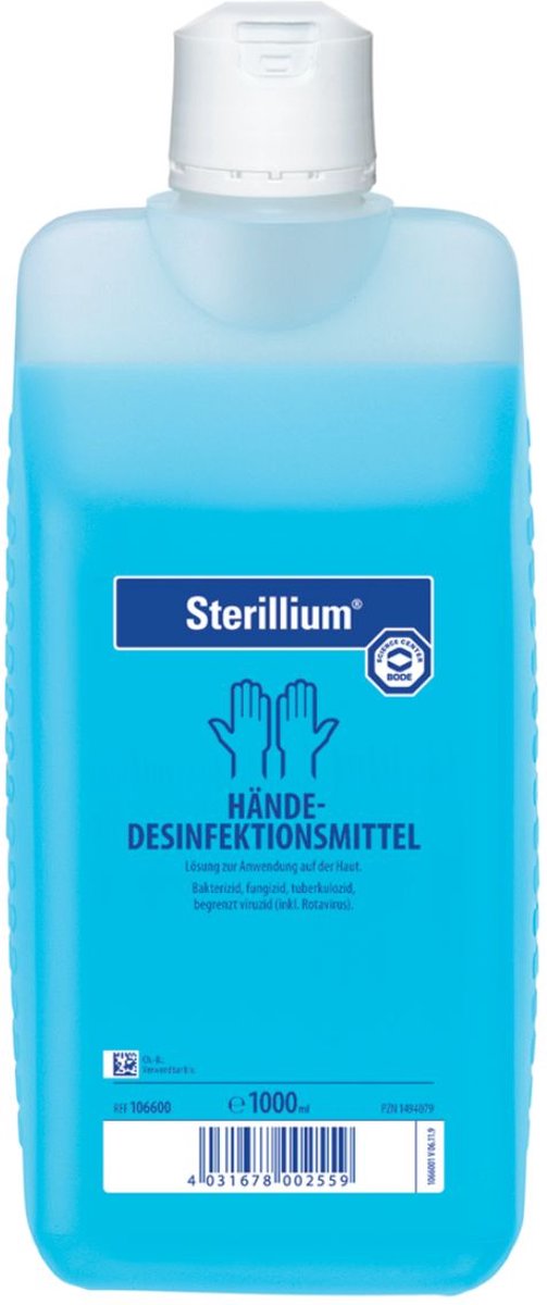 Sterillium handdesinfectiemiddel geur-kleurstofvrij 1L