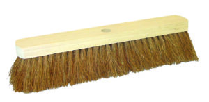 Zaalveger cocos ongelakt hout 50 cm FSC