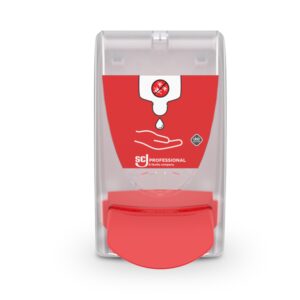 Deb Dispenser Sanitise 1000, 1 liter Rood (voor desinfectie)