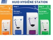 Deb Huidhygienestation Groot met 4 dispensers