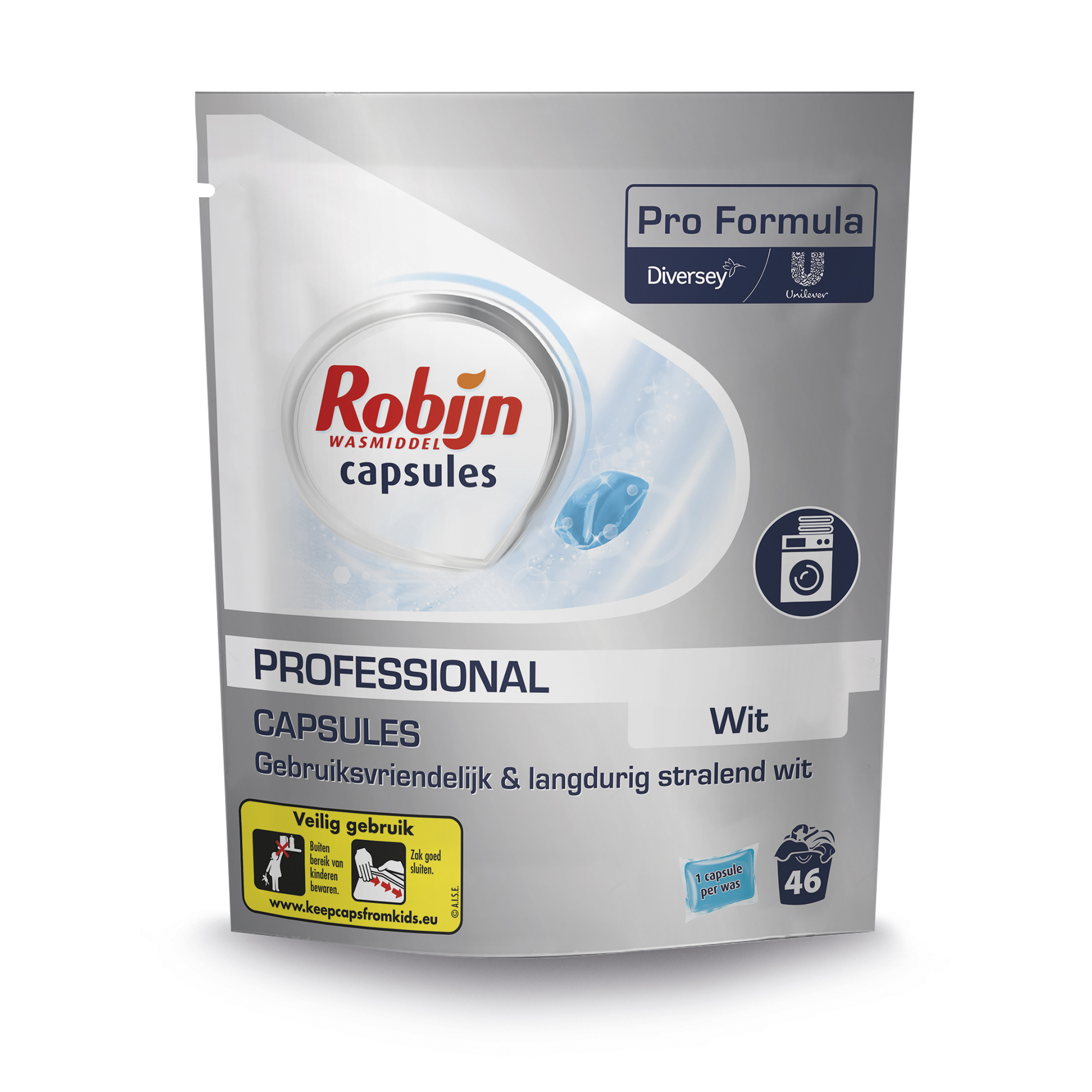 Robijn Pro Formula Wasmiddel Capsules White 4x46st - 46 wasbeurten