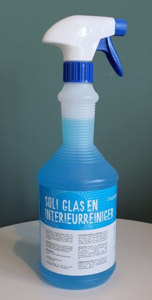 Glas- en Interieurreiniger sprayflacon 1 x 1 liter