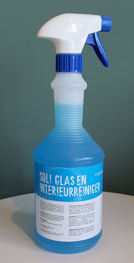 Glas- en Interieurreiniger sprayflacon 1 x 1 liter